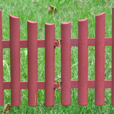 vidaXL 17 pcs Lawn Dividers 10 m Brown