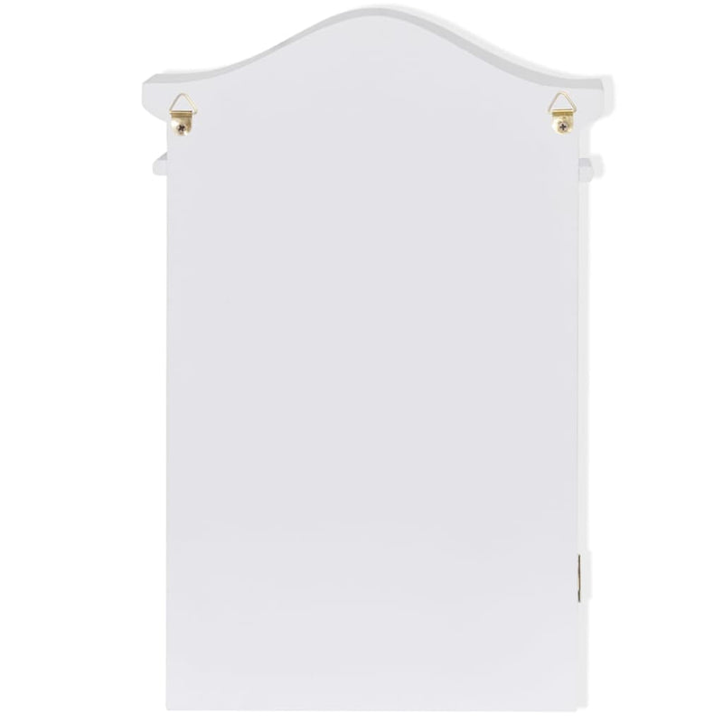 vidaXL Key Cabinet with Photo Frame White