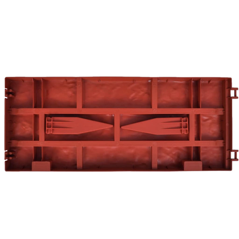 vidaXL Lawn Divider with Brick Design 11 pcs