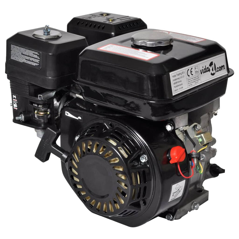 vidaXL 6.5 HP 4.8 kW Black Petrol Engine
