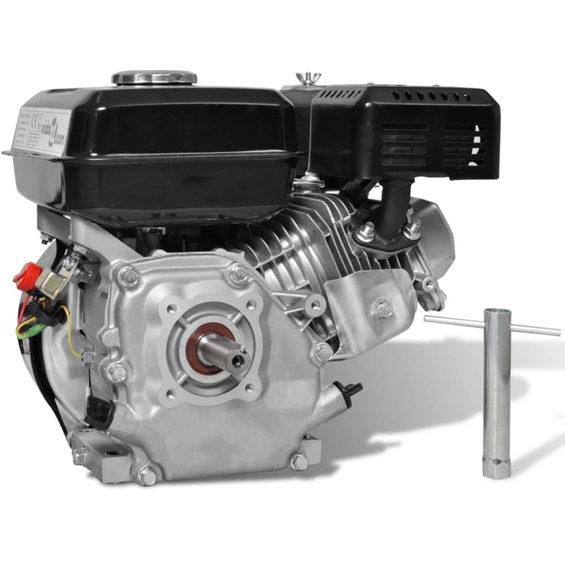 vidaXL 6.5 HP 4.8 kW Black Petrol Engine