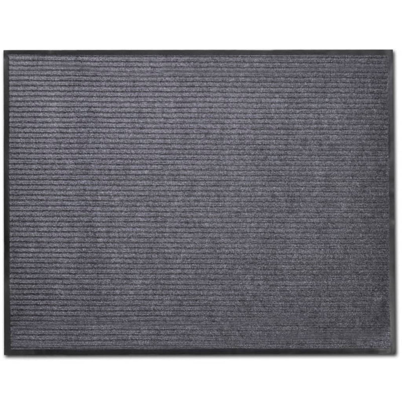 Black PVC Door Mat 120 x 180 cm