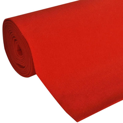 vidaXL Red Carpet 1 x 5 m Extra Heavy 400 g/m²
