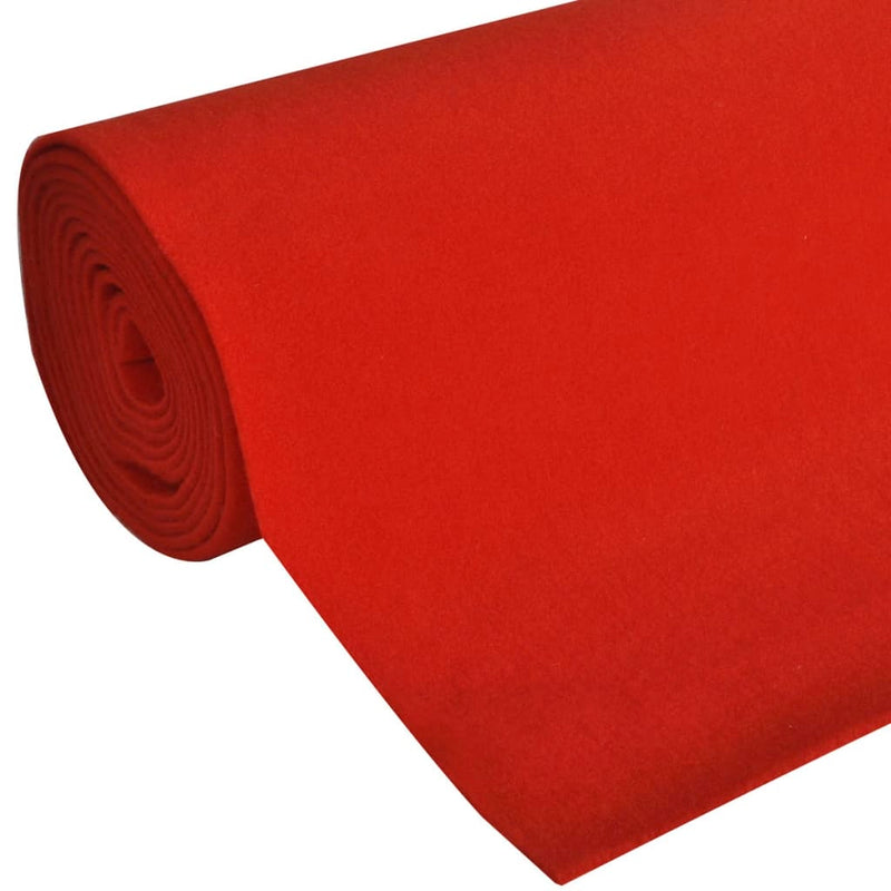 vidaXL Red Carpet 1 x 5 m Extra Heavy 400 g/m²