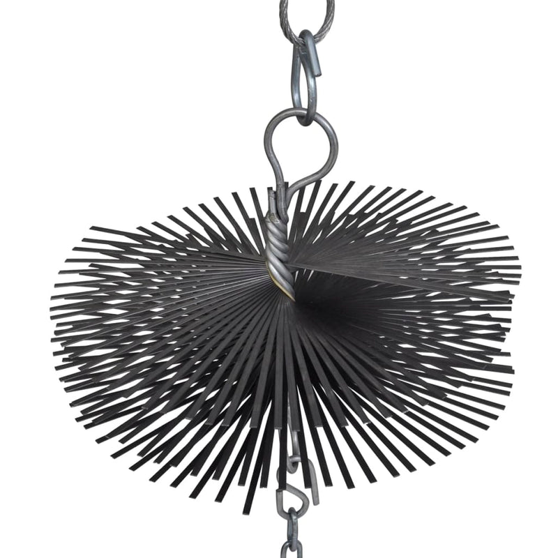 vidaXL Round Chimney Cleaning Brush Dia. 20 cm
