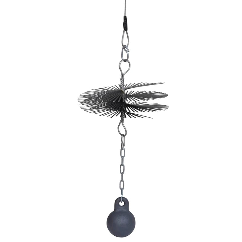 vidaXL Round Chimney Cleaning Brush Dia. 20 cm