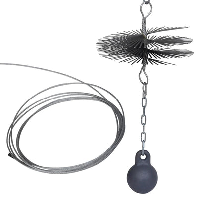 vidaXL Round Chimney Cleaning Brush Dia. 20 cm