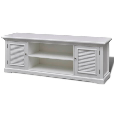 vidaXL TV Stand White Wood