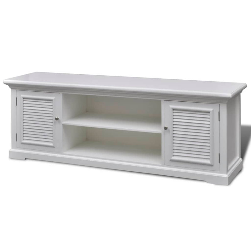 vidaXL TV Stand White Wood