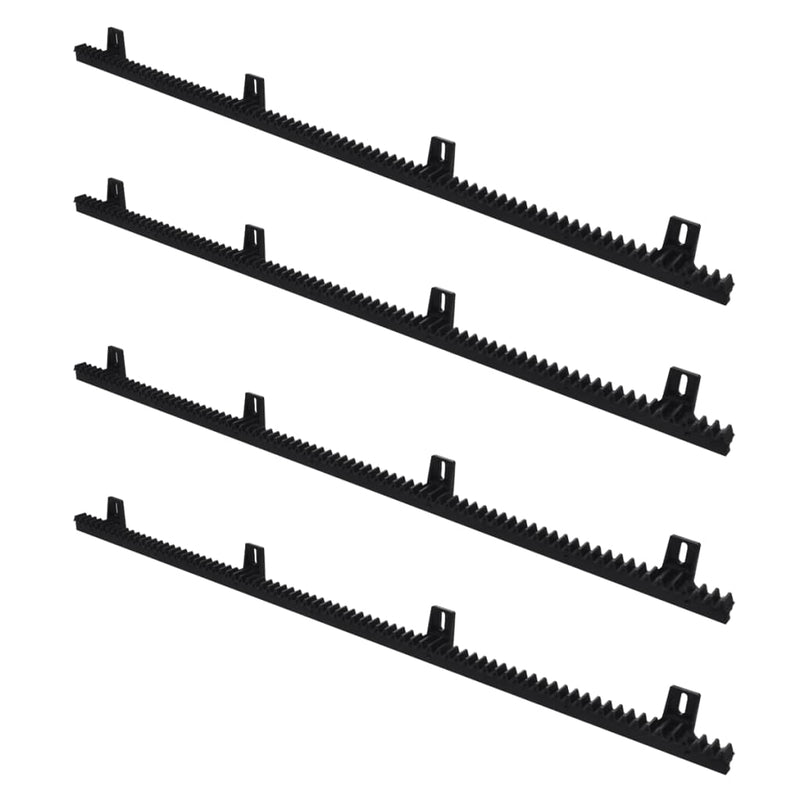 vidaXL 4 pcs Nylon Rack for Sliding Gate Opener