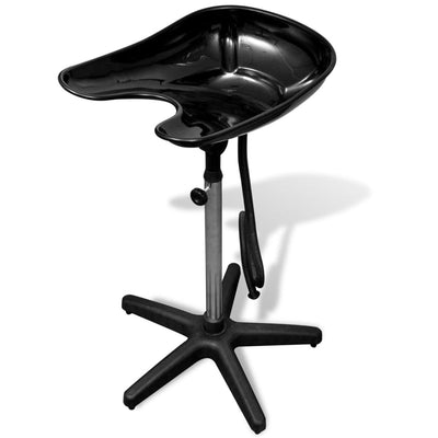 vidaXL Black Salon Wash Basin