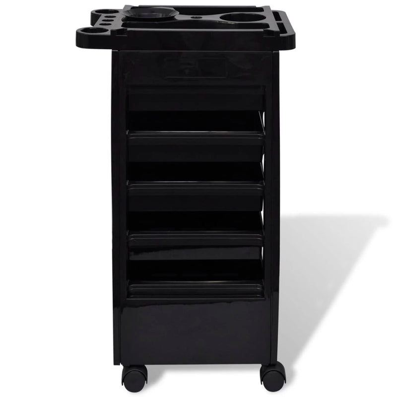 vidaXL Hair Salon Plastic Trolley with Wheels