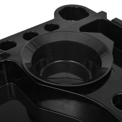 vidaXL Hair Salon Plastic Trolley with Wheels