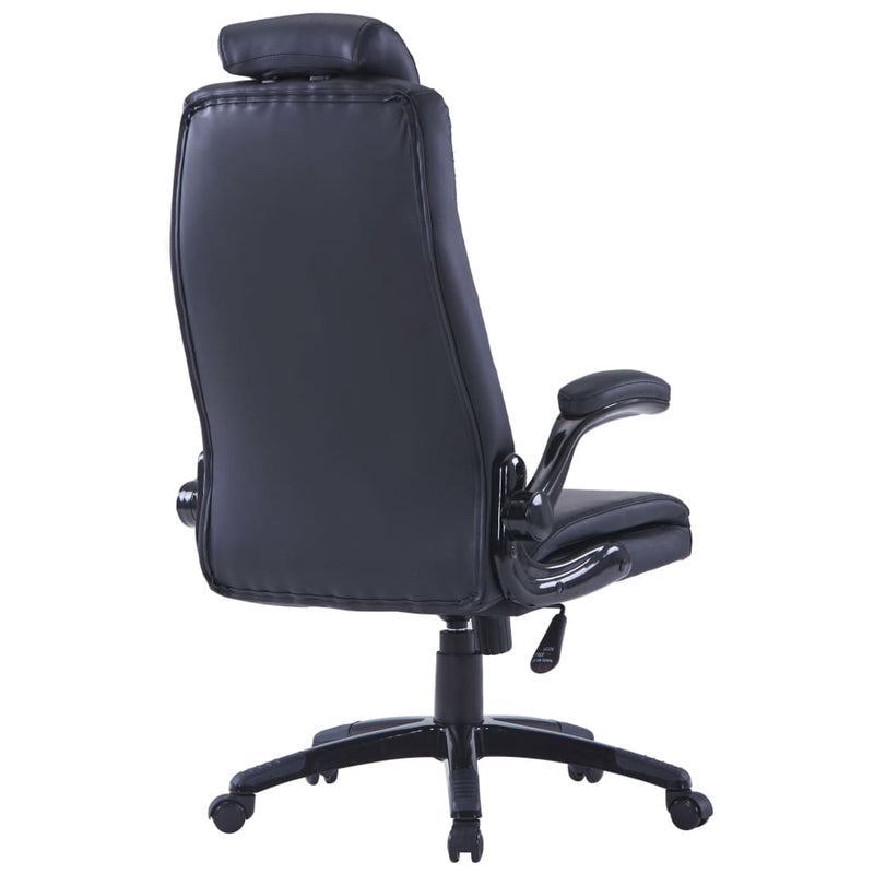 White Artificial Leather Swivel Chair Adjustable