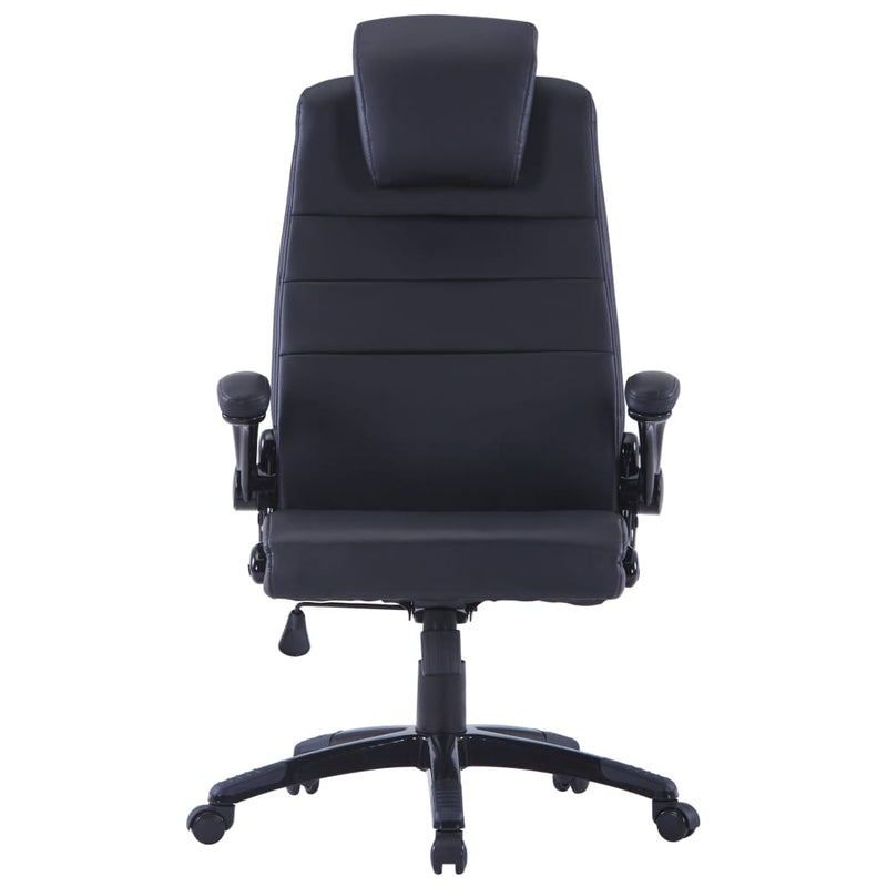 White Artificial Leather Swivel Chair Adjustable