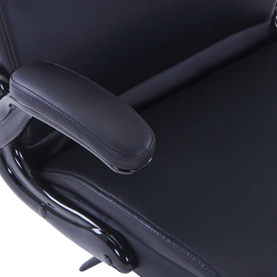 White Artificial Leather Swivel Chair Adjustable