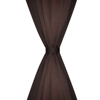 vidaXL Blackout Curtains 2 pcs Slot-Headed 135 x 245 cm Brown