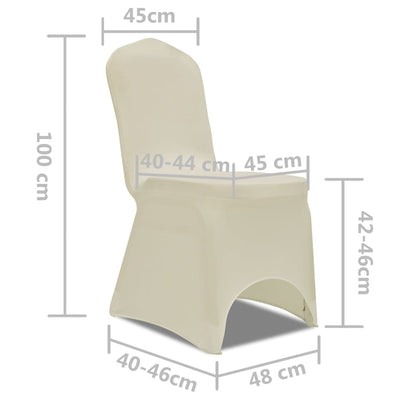 50 pcs Creme Stretch Chair Cover