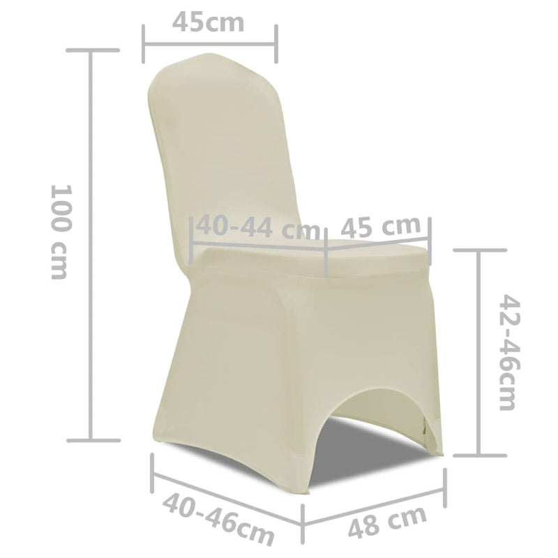 50 pcs Creme Stretch Chair Cover
