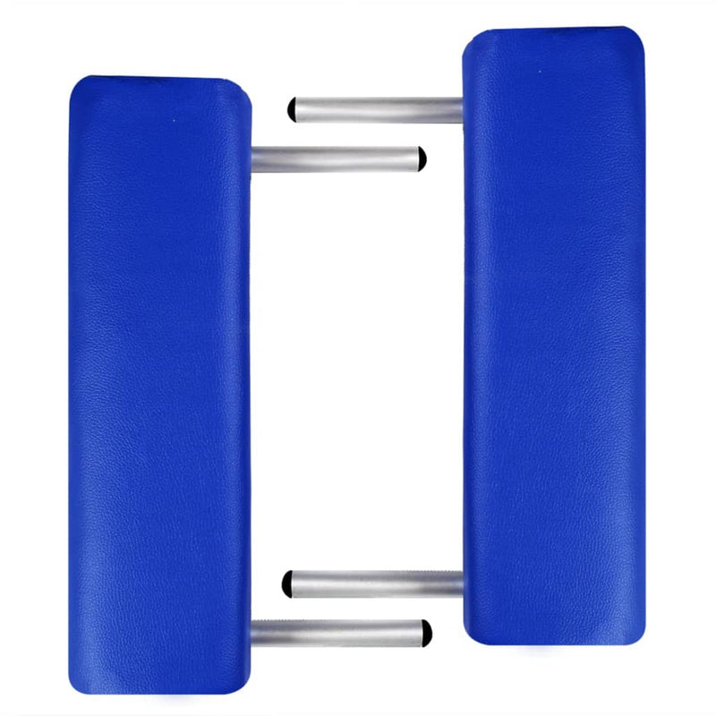 Black Foldable Massage Table 3 Zones with Aluminium Frame