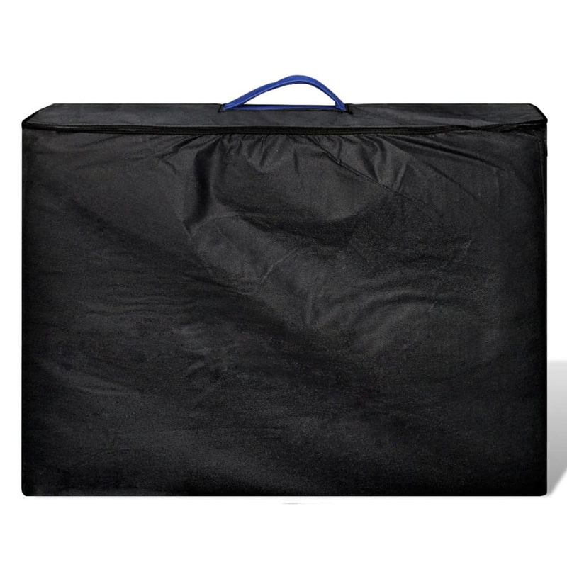 Black Foldable Massage Table 3 Zones with Aluminium Frame