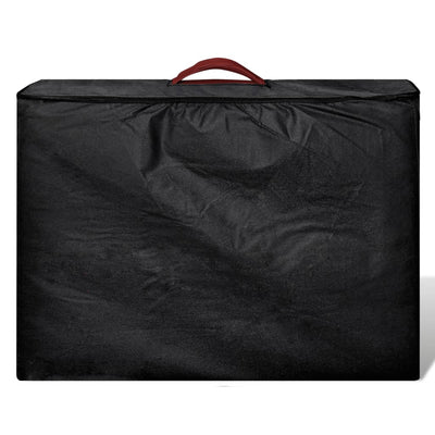 Black Foldable Massage Table 3 Zones with Aluminium Frame