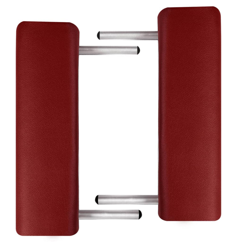 Black Foldable Massage Table 3 Zones with Aluminium Frame