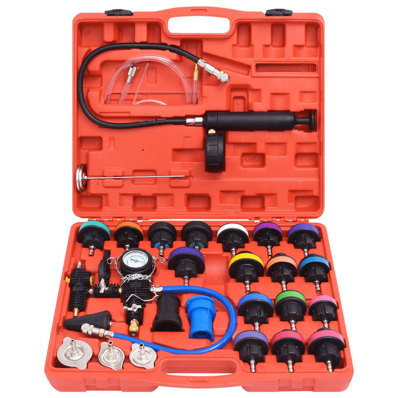 vidaXL 28 Piece Radiator Pressure Tester Kit"