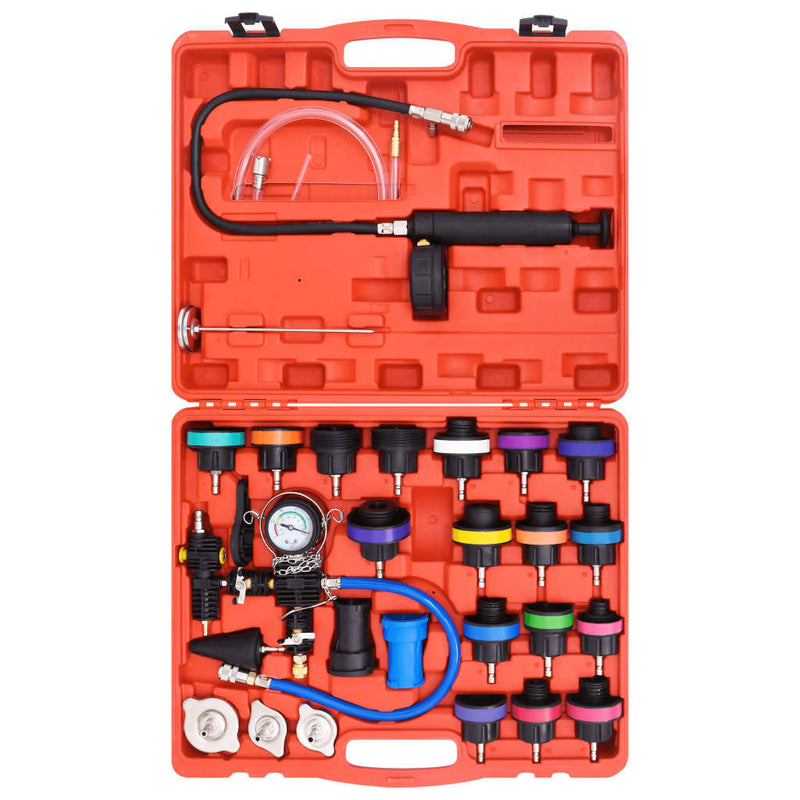 vidaXL 28 Piece Radiator Pressure Tester Kit"