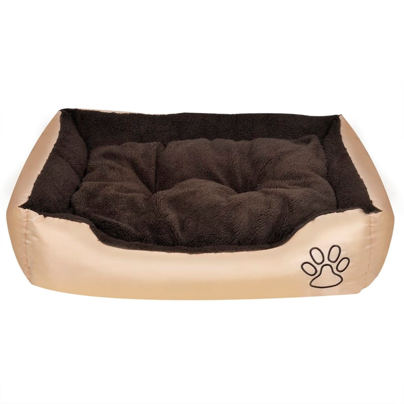 vidaXL Warm Dog Bed with Padded Cushion M