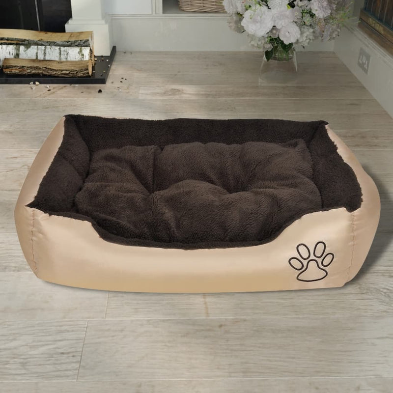 vidaXL Warm Dog Bed with Padded Cushion M
