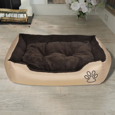 vidaXL Warm Dog Bed with Padded Cushion M