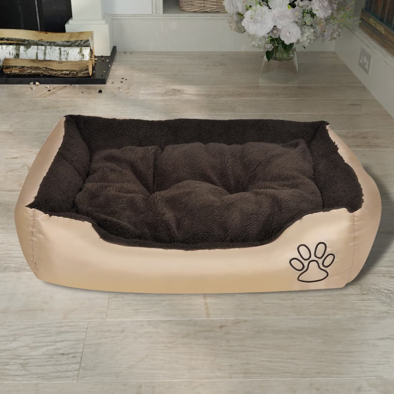 vidaXL Warm Dog Bed with Padded Cushion M