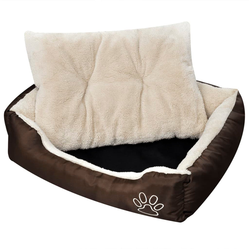 vidaXL Warm Dog Bed with Padded Cushion M