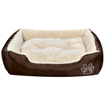 vidaXL Warm Dog Bed with Padded Cushion M