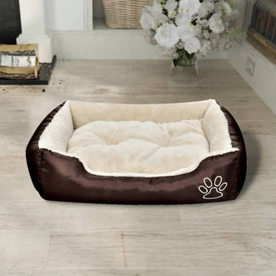 vidaXL Warm Dog Bed with Padded Cushion M