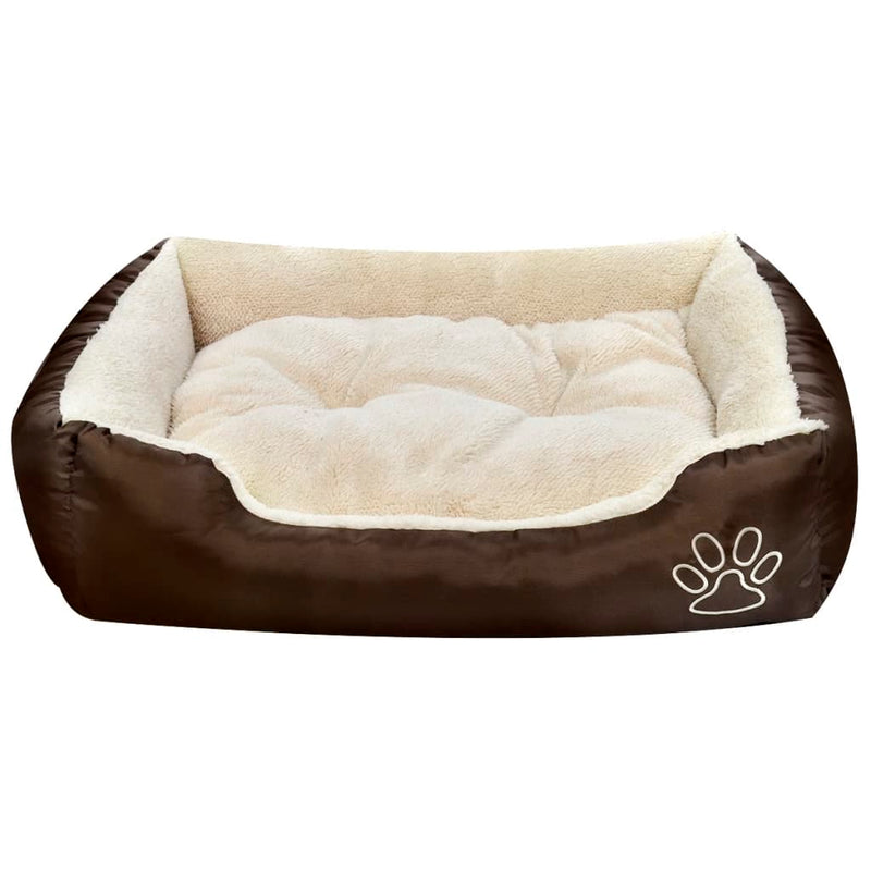 vidaXL Warm Dog Bed with Padded Cushion M