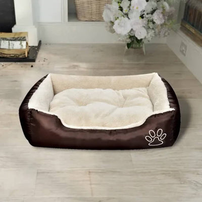 vidaXL Warm Dog Bed with Padded Cushion M
