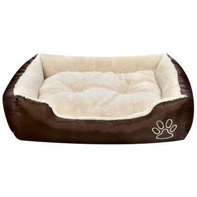 vidaXL Warm Dog Bed with Padded Cushion M
