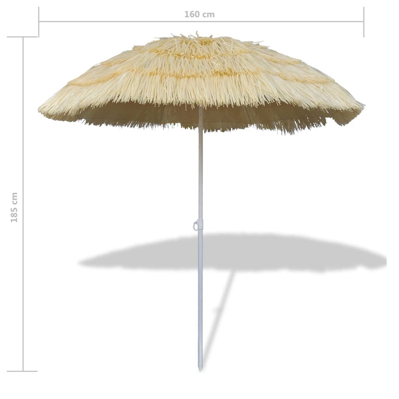 vidaXL Tilt Beach Parasol Hawaii Style