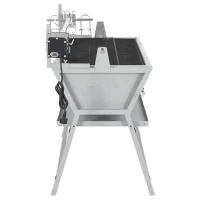 vidaXL BBQ Rotisserie Spit Iron and Stainless Steel