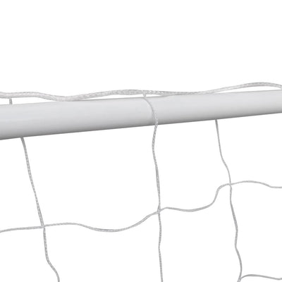 vidaXL Football Goal with Net 182x61x122 cm Steel White