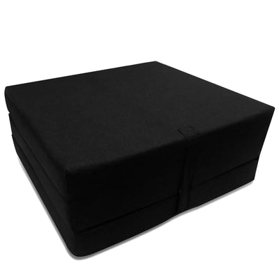 vidaXL Trifold Foam Mattress 190 x 70 x 9 cm Black