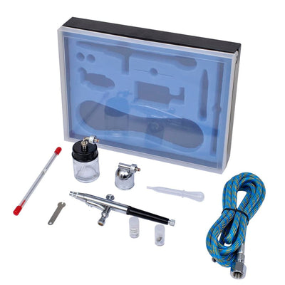 vidaXL Airbrush Set with 2 Spray Guns