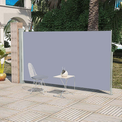 Patio Retractable Side Awning 160 x 300 cm Brown
