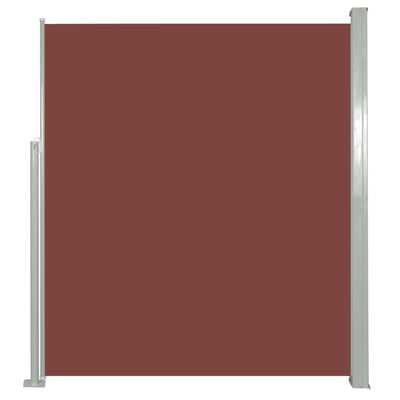 Patio Retractable Side Awning 160 x 300 cm Brown