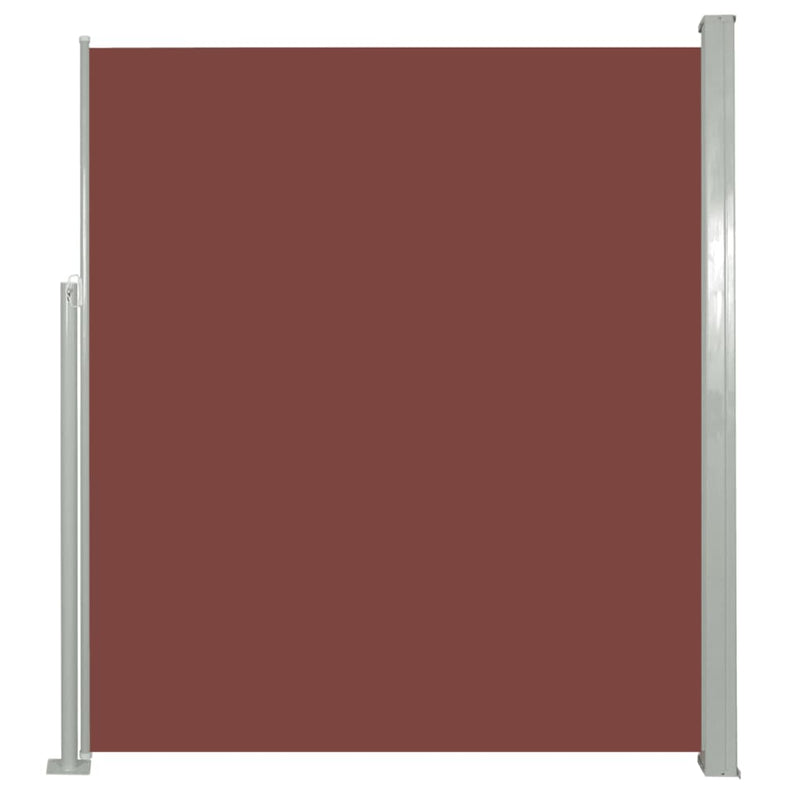 Patio Retractable Side Awning 160 x 300 cm Brown
