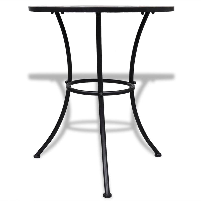 vidaXL Bistro Table Blue and White 60 cm Mosaic