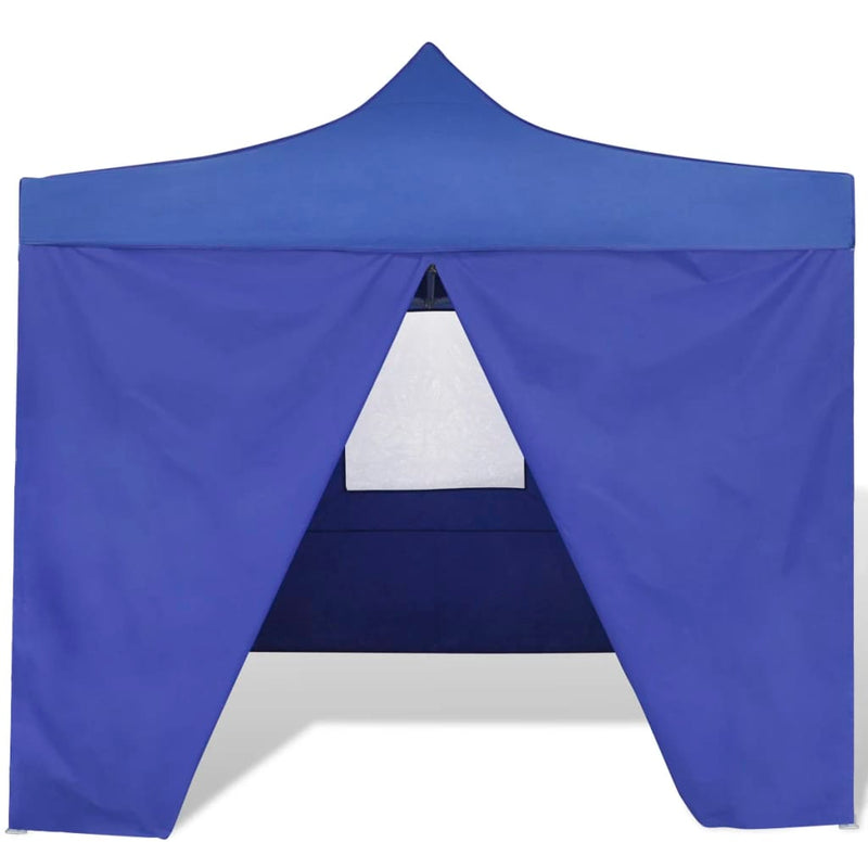 vidaXL Blue Foldable Tent 3 x 3 m with 4 Walls