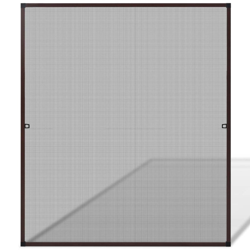 Brown Insect Screen for Windows 130 x 150 cm